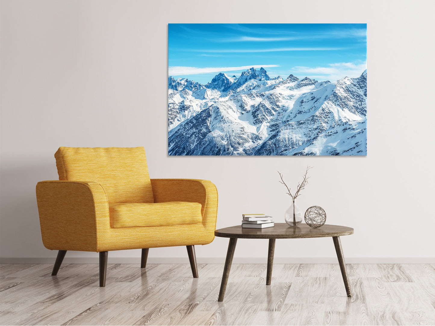 Leinwandbild Alpenpanorama
