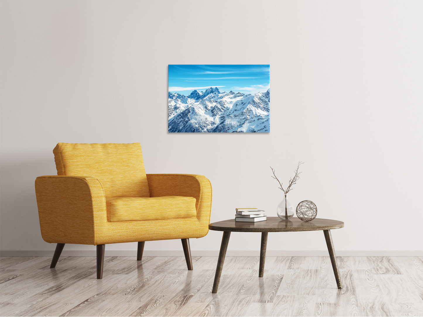 Leinwandbild Alpenpanorama