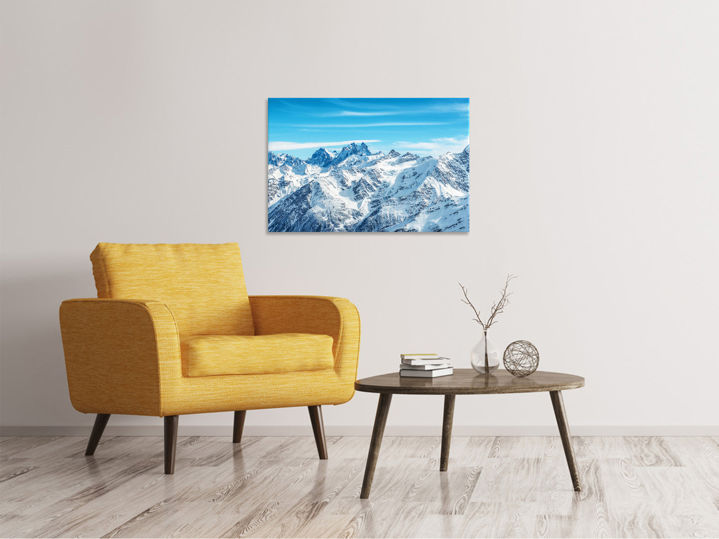 Leinwandbild Alpenpanorama