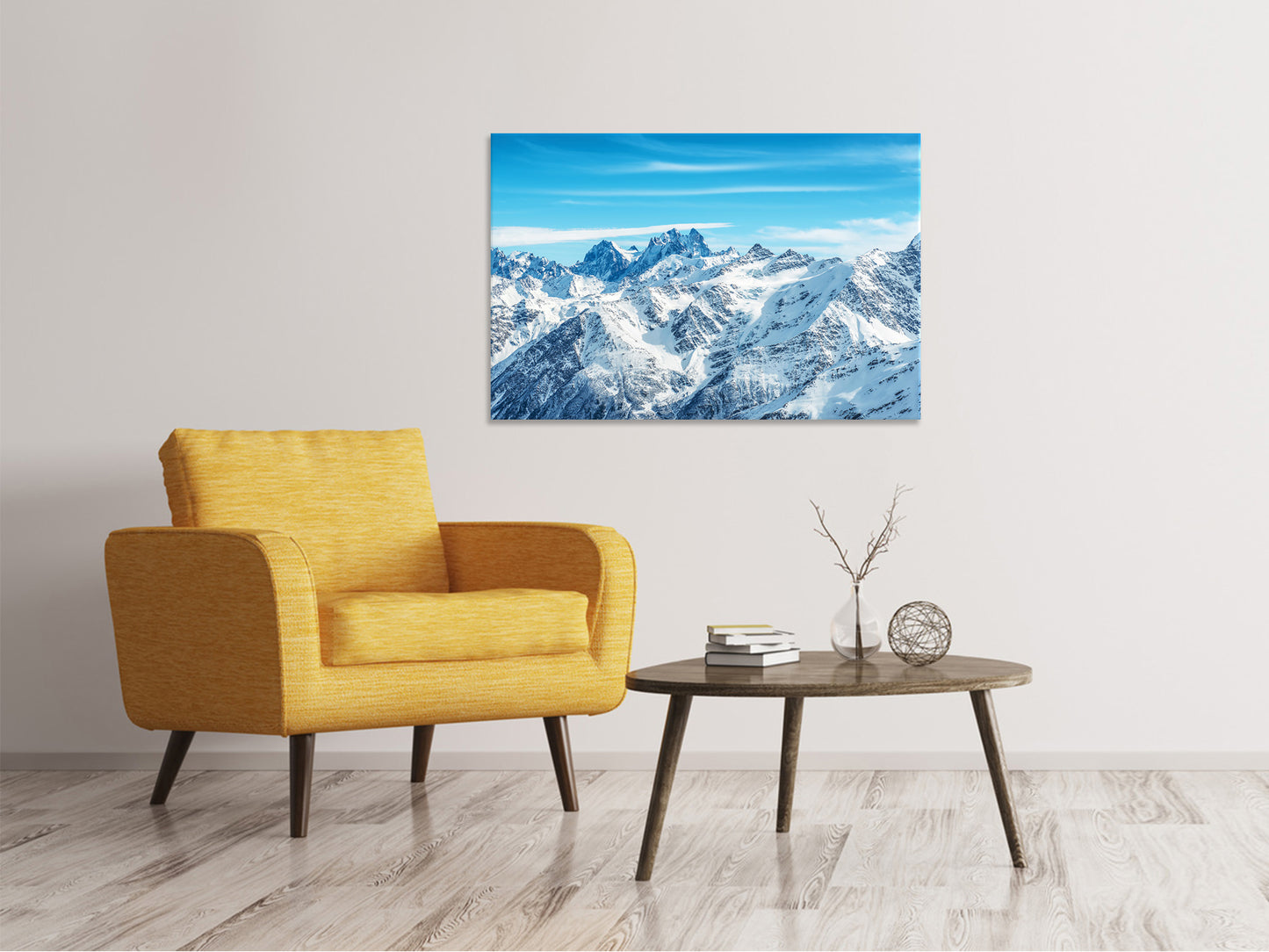Leinwandbild Alpenpanorama