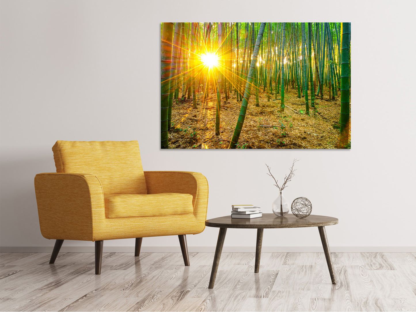 Leinwandbild Bambusse