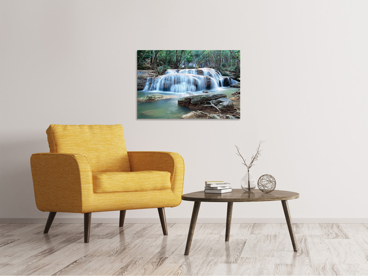 Leinwandbild Ein Wasserfall