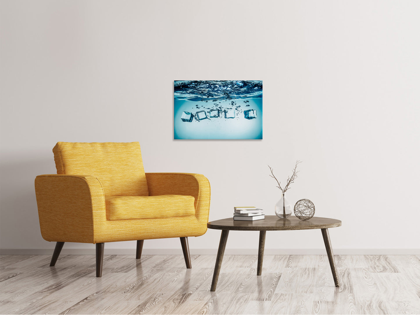 Leinwandbild Eiswürfel-Quadro