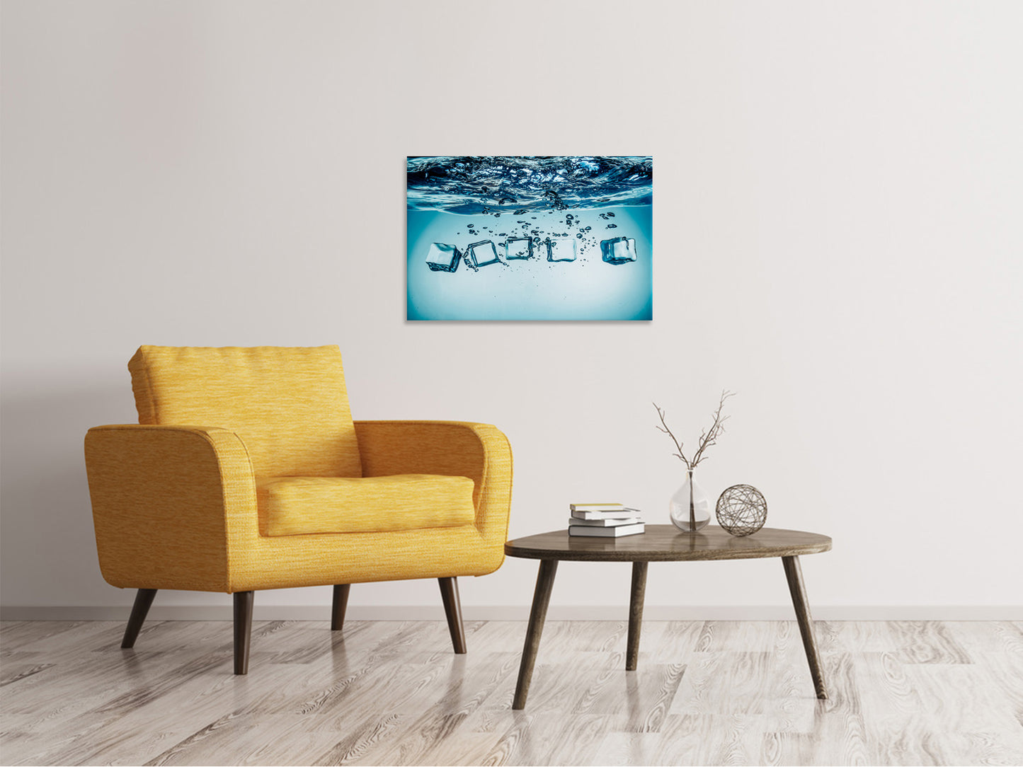 Leinwandbild Eiswürfel-Quadro
