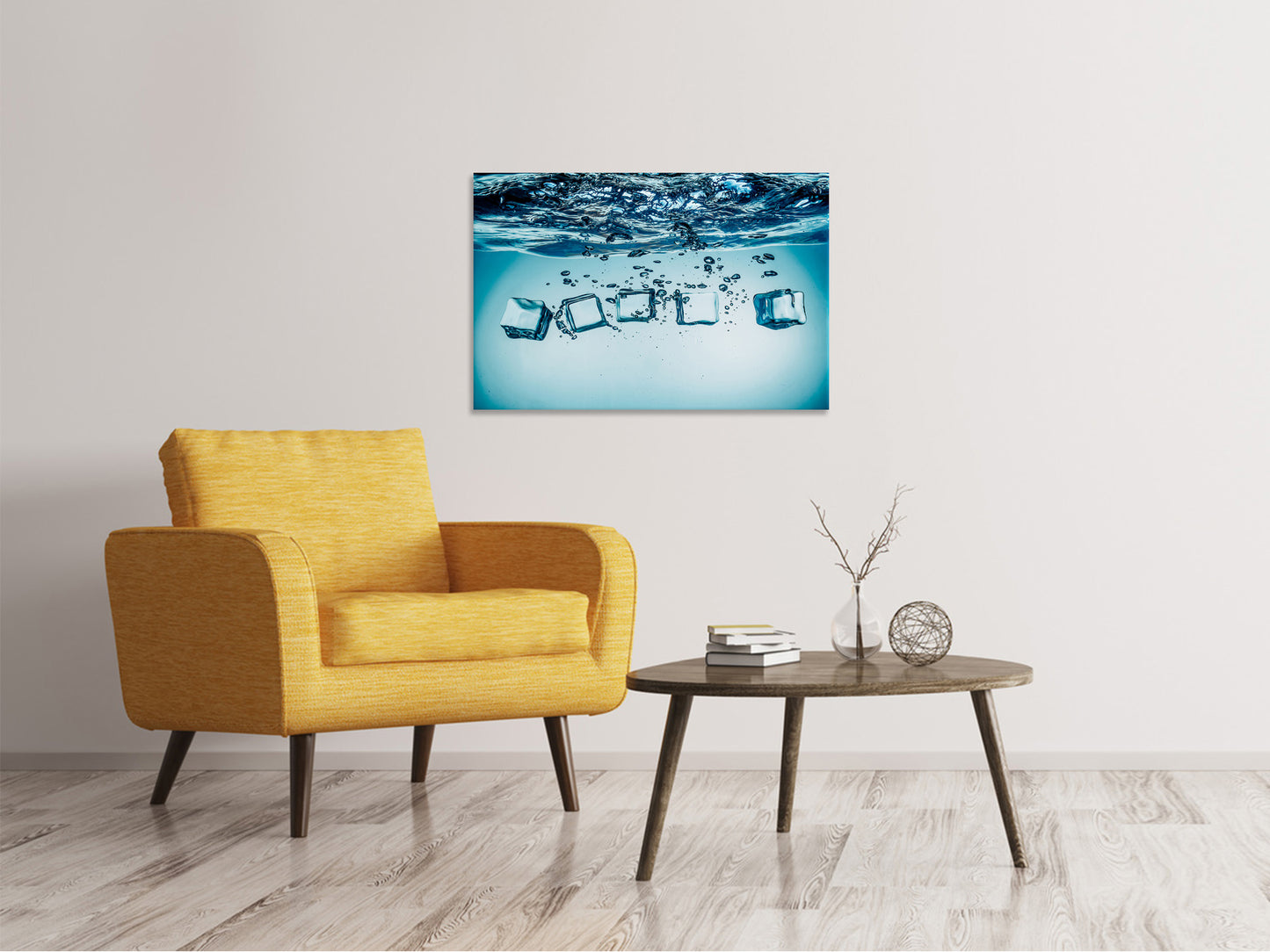 Leinwandbild Eiswürfel-Quadro