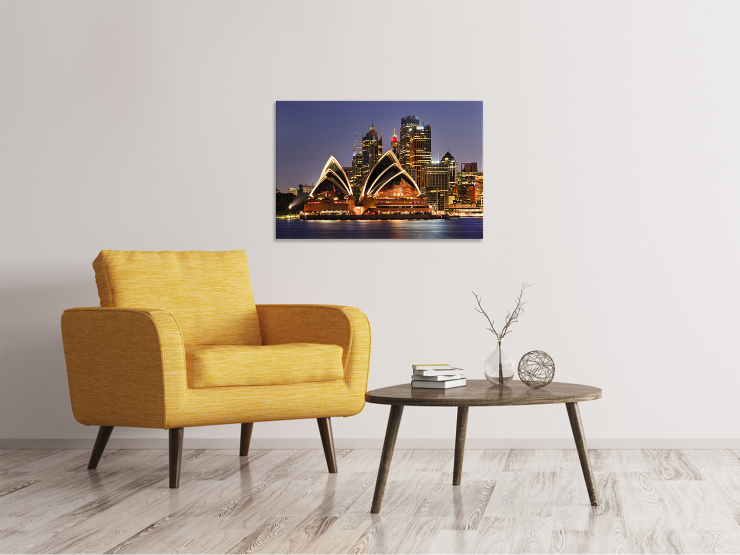 Leinwandbild Skyline Mit dem Boot vor Sydney