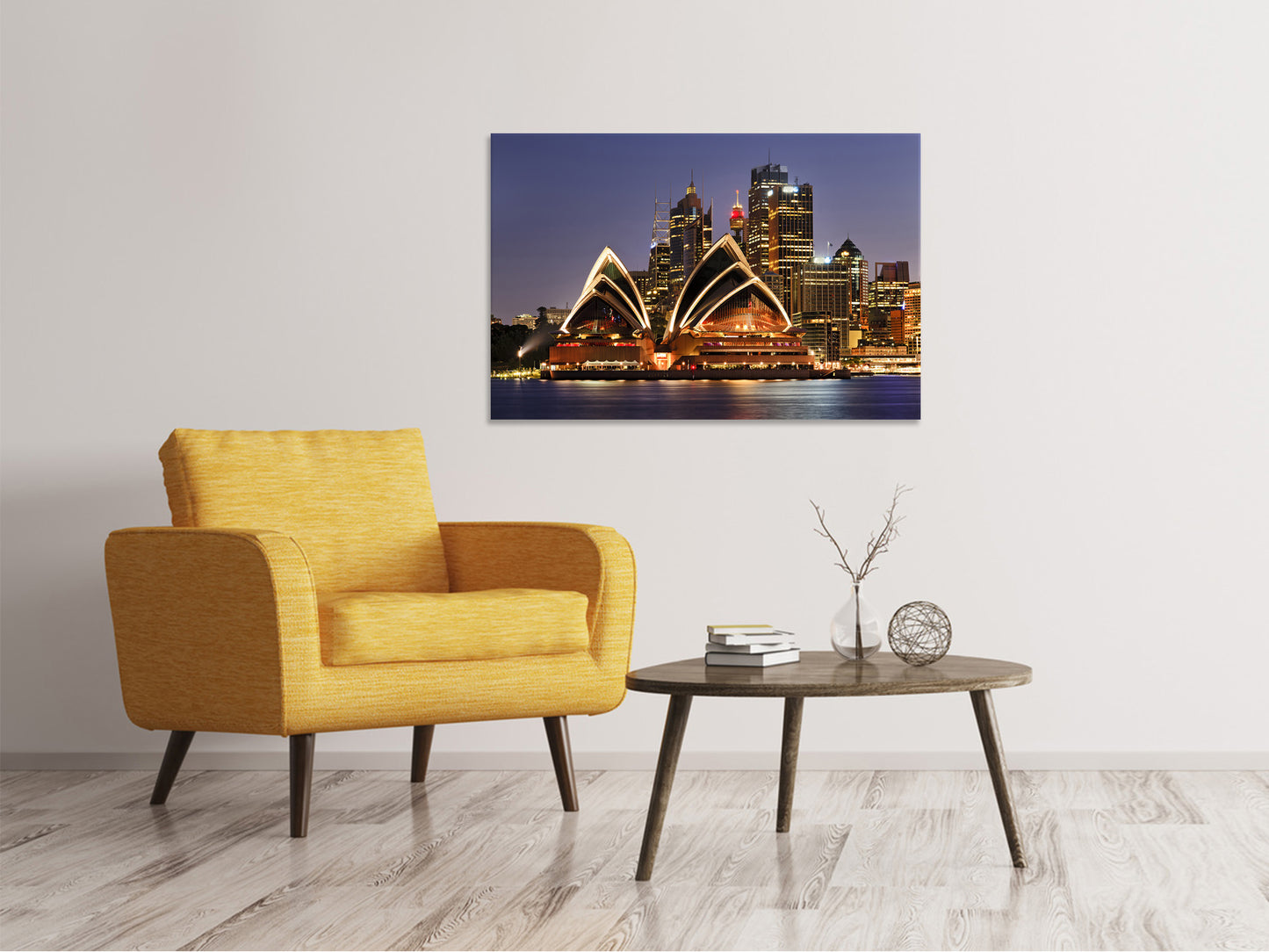 Leinwandbild Skyline Mit dem Boot vor Sydney