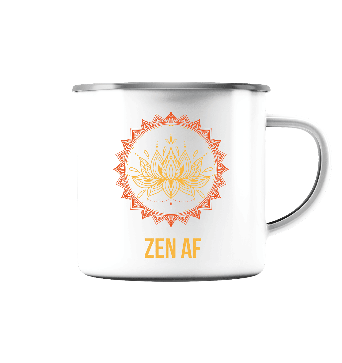 ZEN AF - Emaille Tasse (Silber)