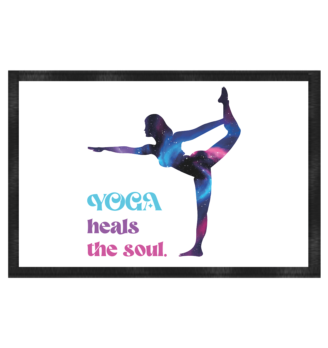 YOGA HEALS THE SOUL - Fußmatte 60x40c