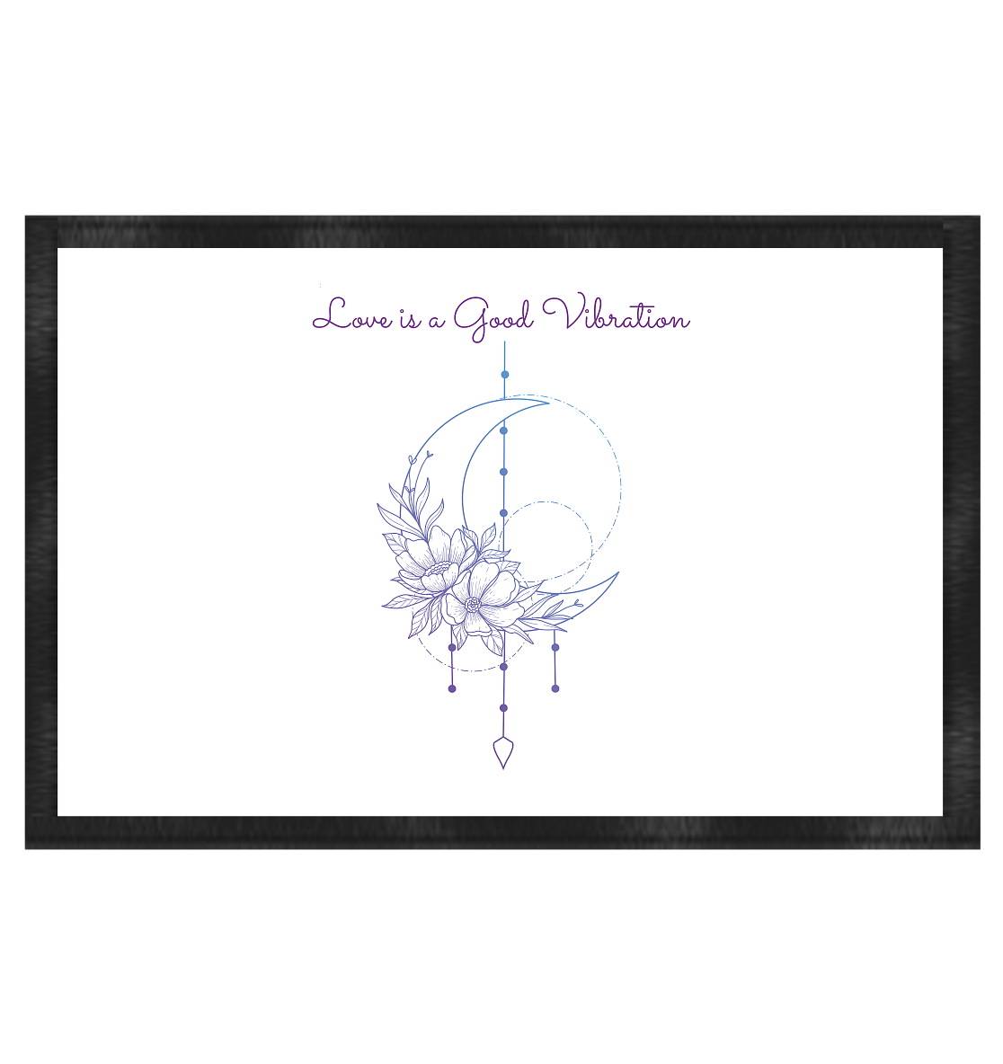 LOVE IS A GOOD VIBRATION - Fußmatte