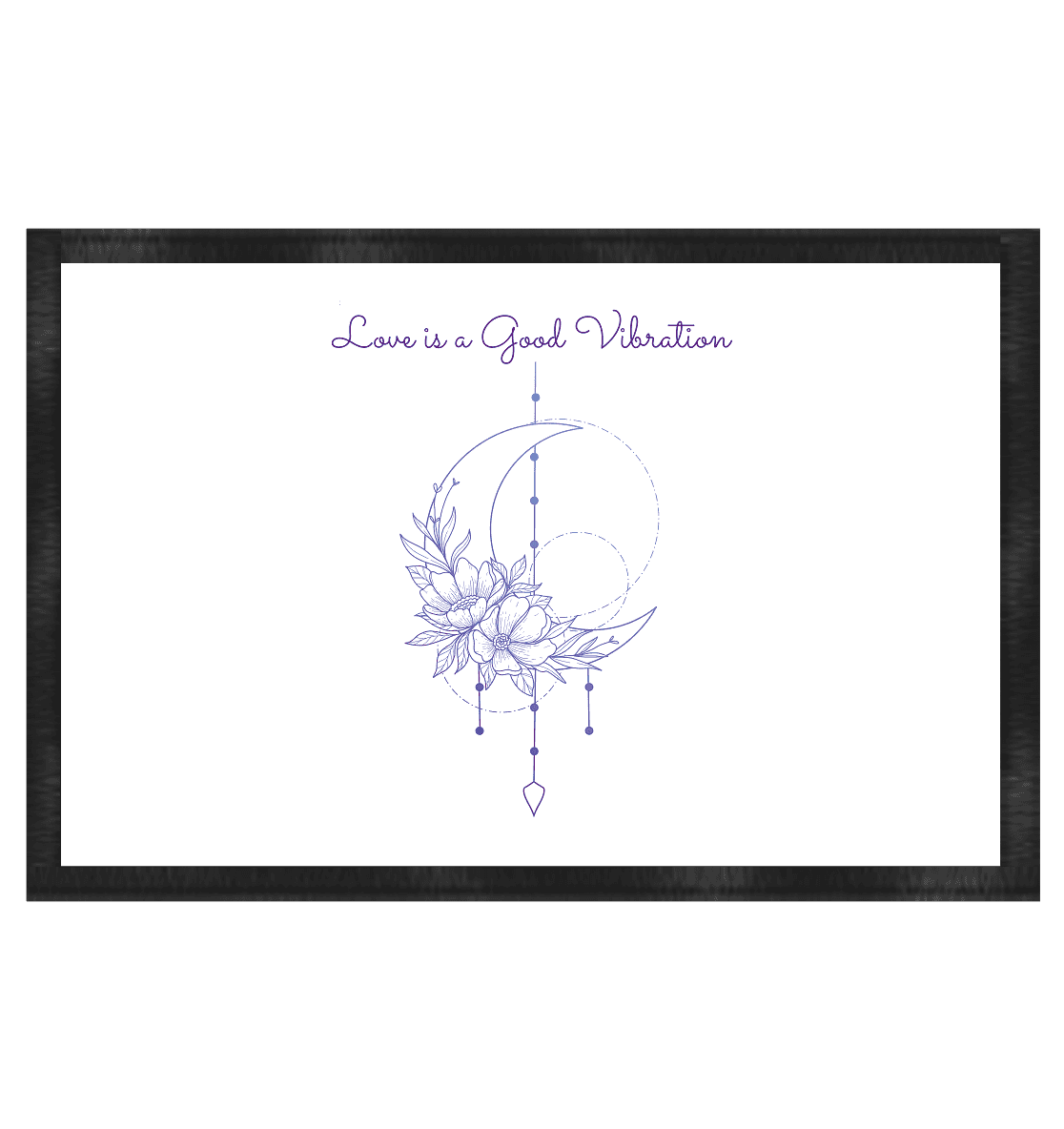 LOVE IS A GOOD VIBRATION - Fußmatte