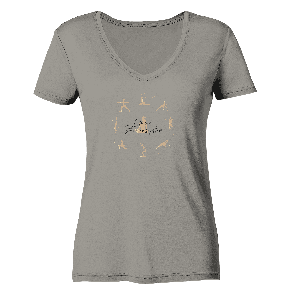 Körper & Geist - Damen V-Neck Shirt Bio
