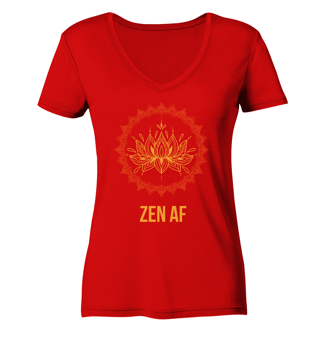 ZEN AF - Damen V-Neck Shirt Bio