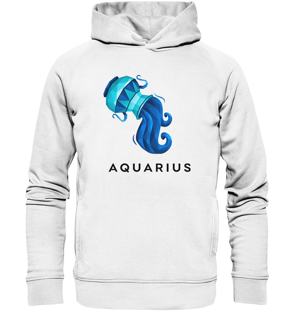 Wassermann Sternzeichen (Aquarius) - Organic Fashion Hoodie