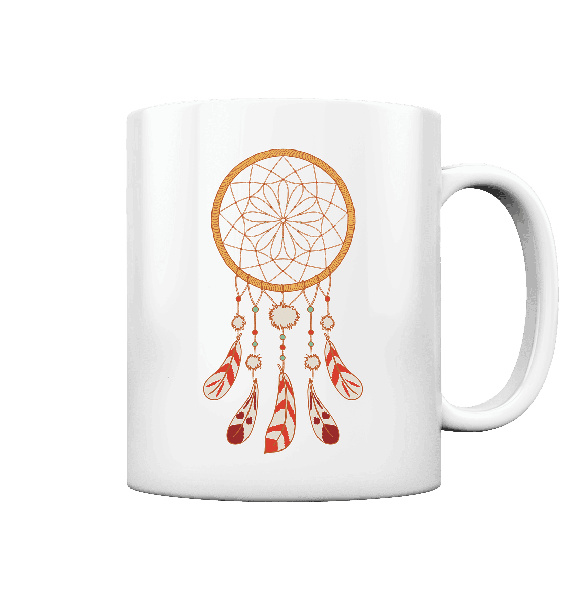 TRAUMFÄNGER - URSPRÜNGLICH INDIANISCHE SCHUTZAMULETTE - Tasse glossy
