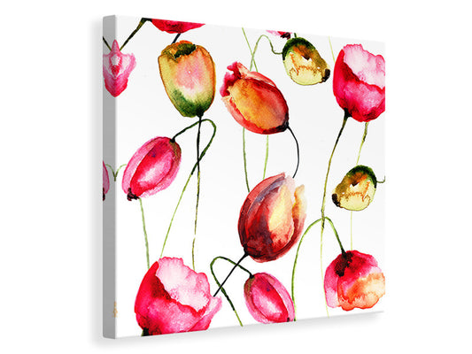 Leinwandbild Das Tulpengemälde