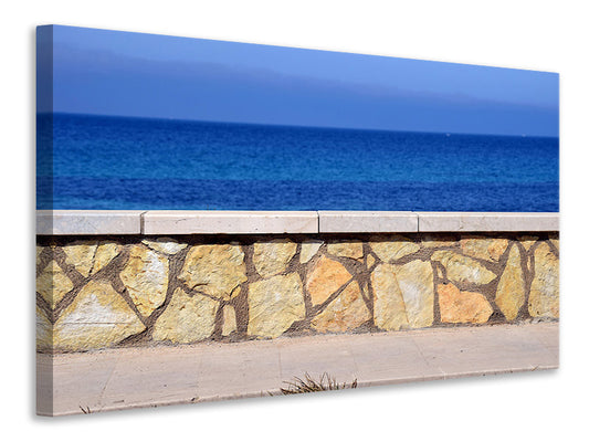 Leinwandbild An der Strandpromenade