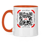 Tasse zweifarbig QR Code