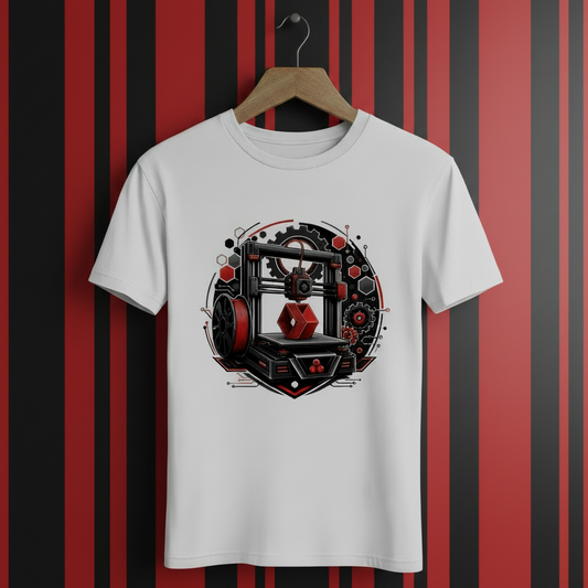 Herren Bio T-Shirt mit 3D-Drucker-Motiv – für echte Maker