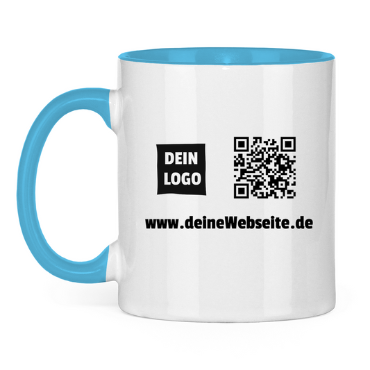 Tasse zweifarbig Dein Logo