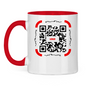 Tasse zweifarbig QR Code