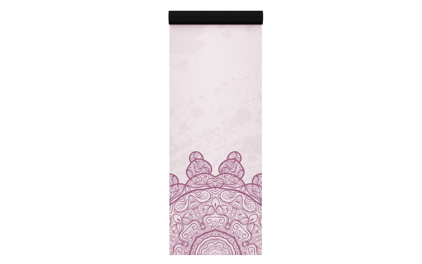 Yogamatte - Mandala White Pink