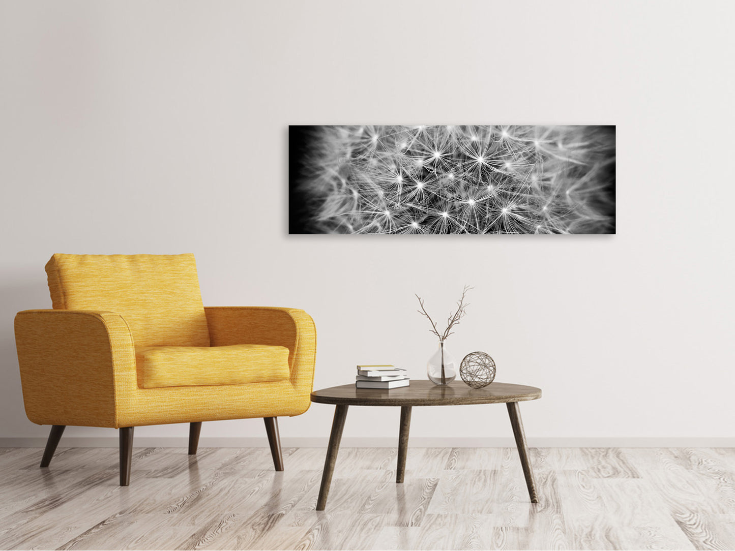 Leinwandbild Panorama Löwenzahn in XXL