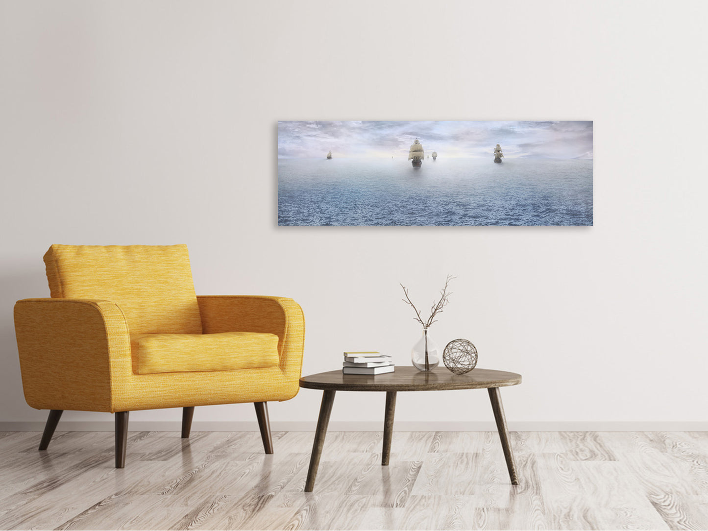 Leinwandbild Panorama Piratenschiffe
