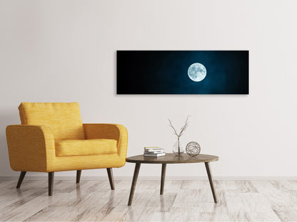 Leinwandbild Panorama Imposanter Vollmond