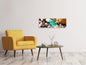 Leinwandbild Panorama Bunte Edelsteine XXL