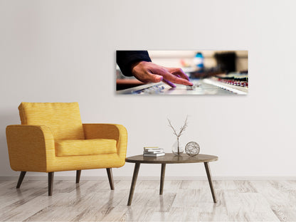 Leinwandbild Panorama Musik Macher