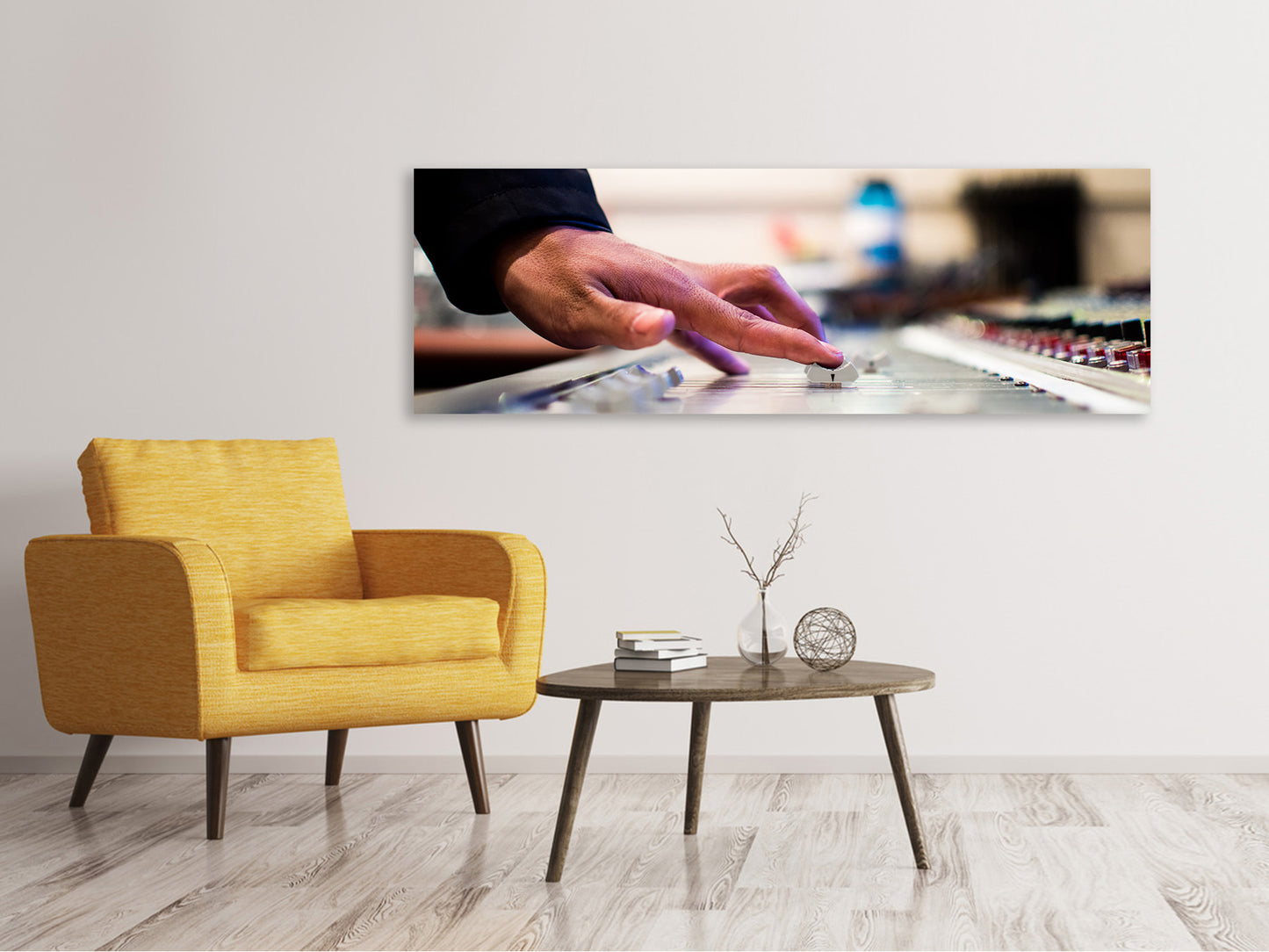 Leinwandbild Panorama Musik Macher