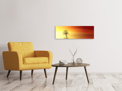 Leinwandbild Panorama Der Baum im Wasser