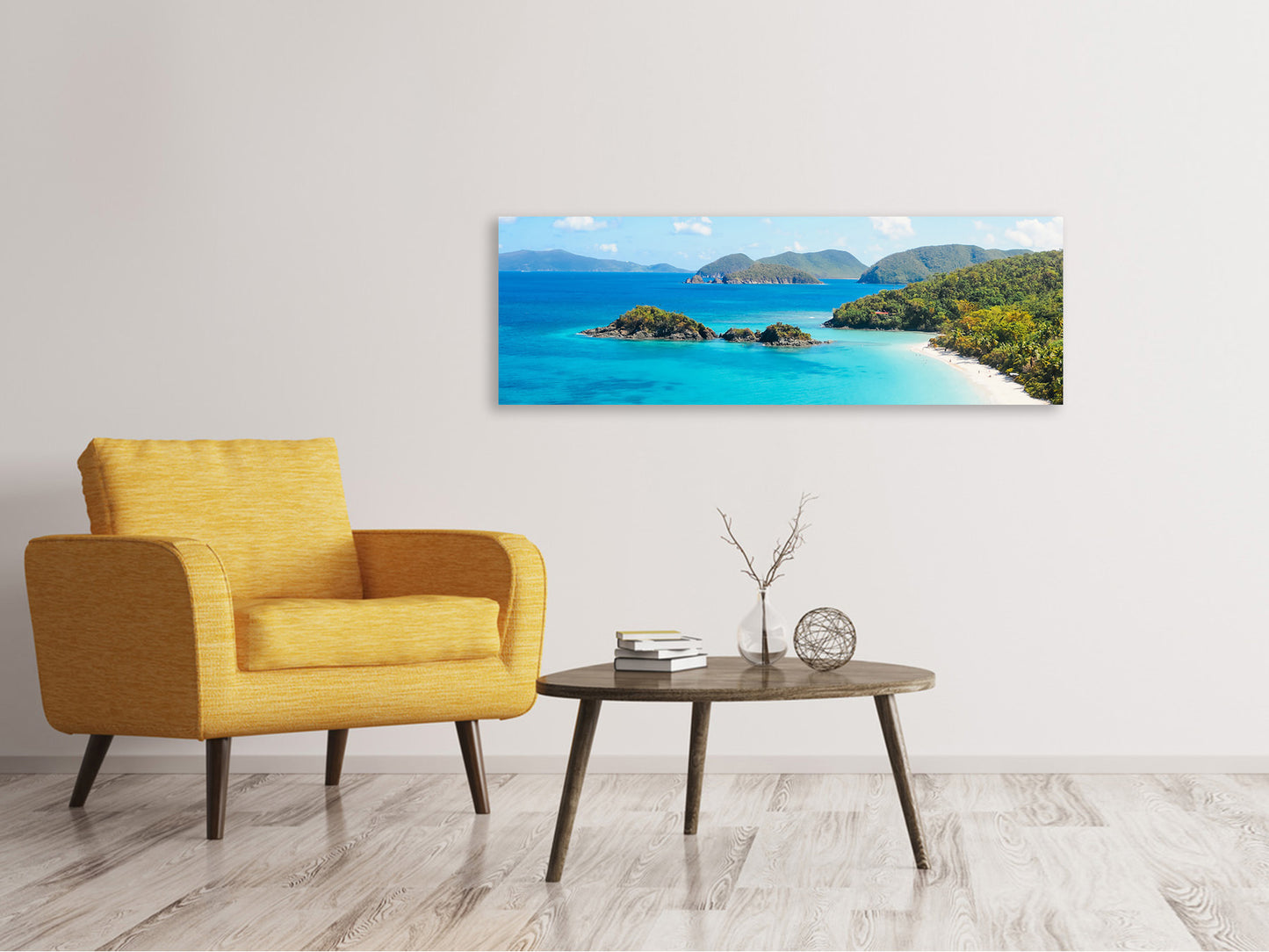 Leinwandbild Panorama Mein Lieblinsplatz am Strand