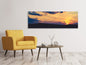 Leinwandbild Panorama Sonnenuntergang - Zeit zum Entspannen