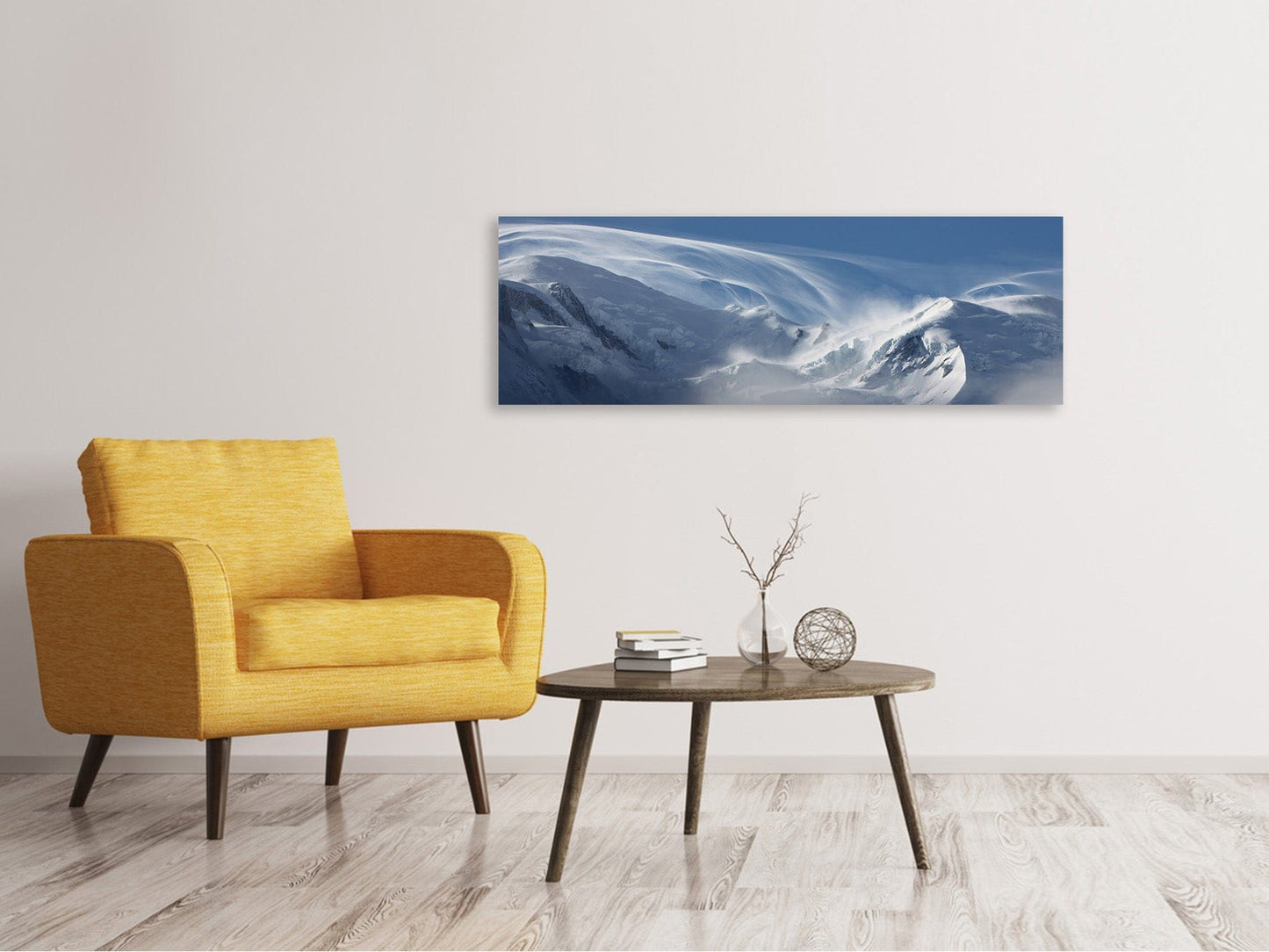 Leinwandbild Panorama Schnee Landschaft