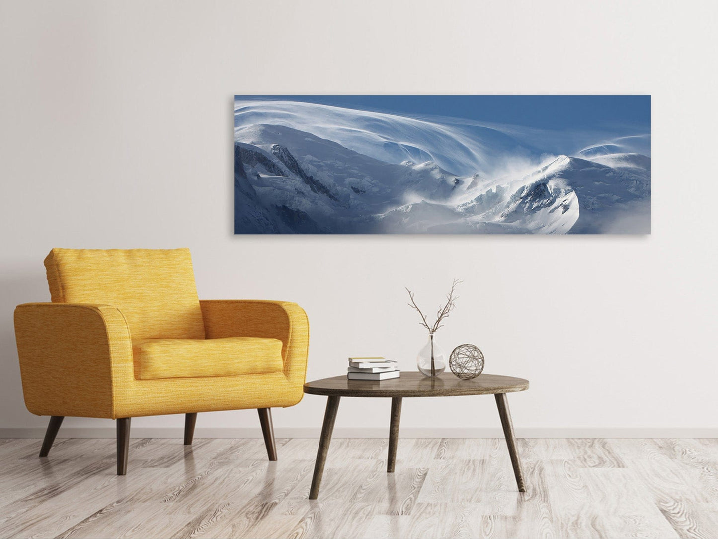 Leinwandbild Panorama Schnee Landschaft