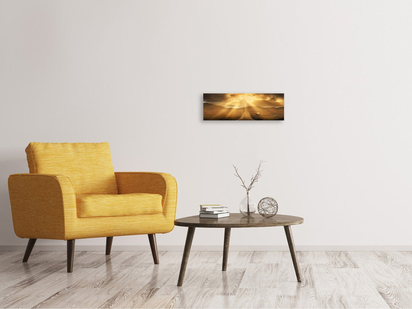 Leinwandbild Panorama Mystische Strasse