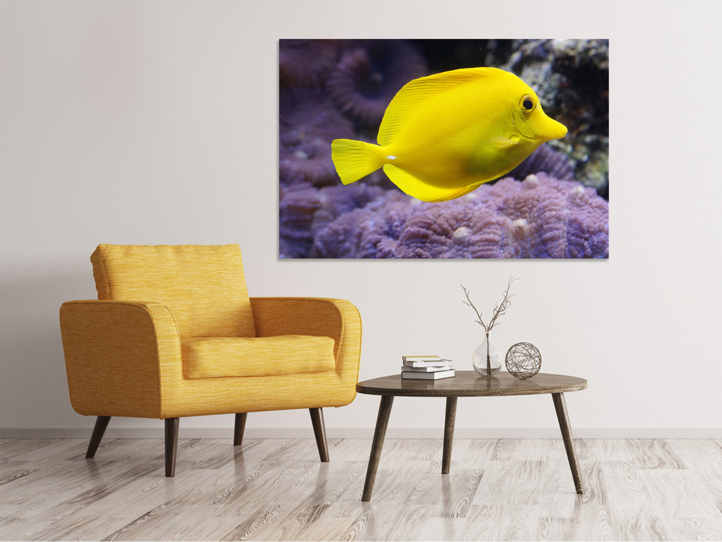 Leinwandbild Der Zitronen-Doktorfisch