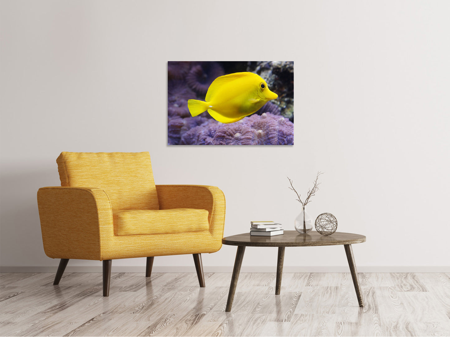 Leinwandbild Der Zitronen-Doktorfisch