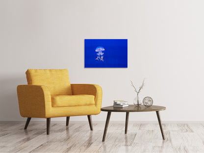 Leinwandbild Leuchtende Qualle