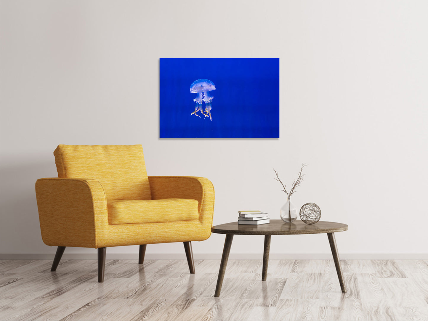 Leinwandbild Leuchtende Qualle