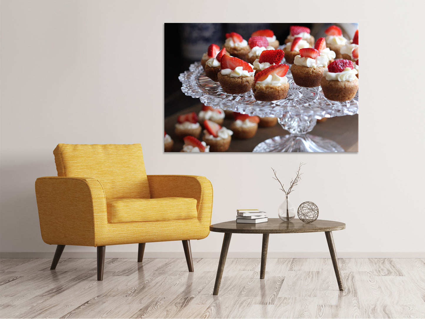 Leinwandbild Mini Kuchen