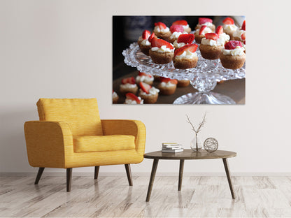 Leinwandbild Mini Kuchen