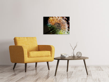 Leinwandbild Pusteblume im Morgentau