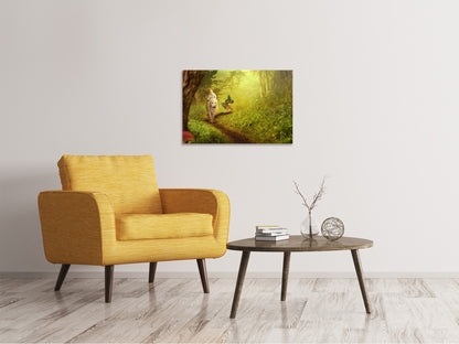 Leinwandbild Wald Ausflug