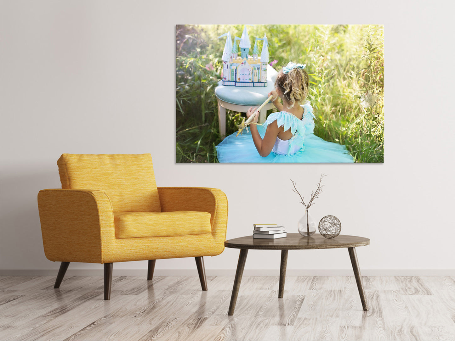 Leinwandbild Spielende Prinzessin
