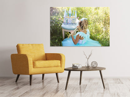 Leinwandbild Spielende Prinzessin