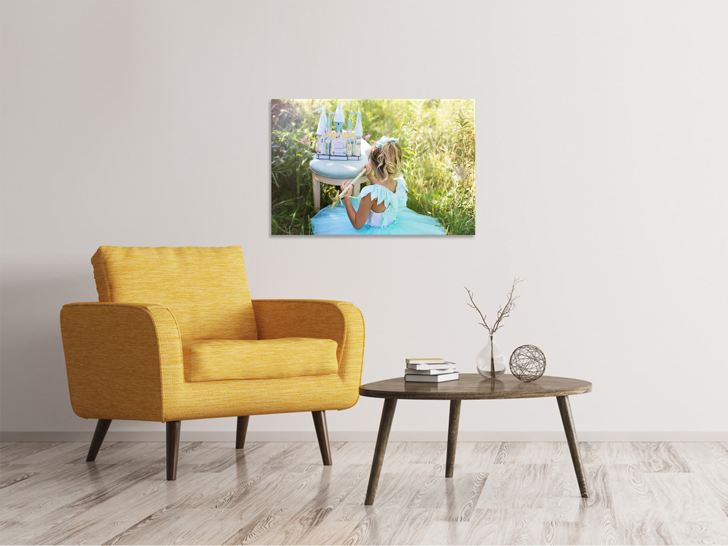 Leinwandbild Spielende Prinzessin