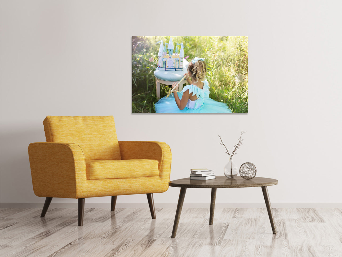 Leinwandbild Spielende Prinzessin